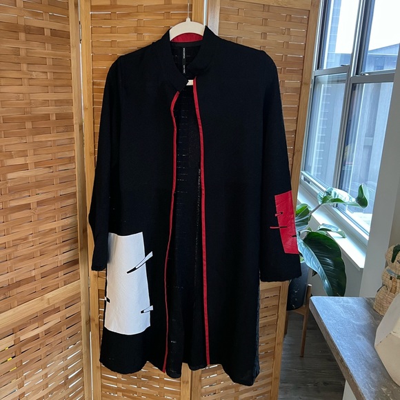 Mina Norton Jackets & Coats This Is Truly A Work Of Art Knit Fabric